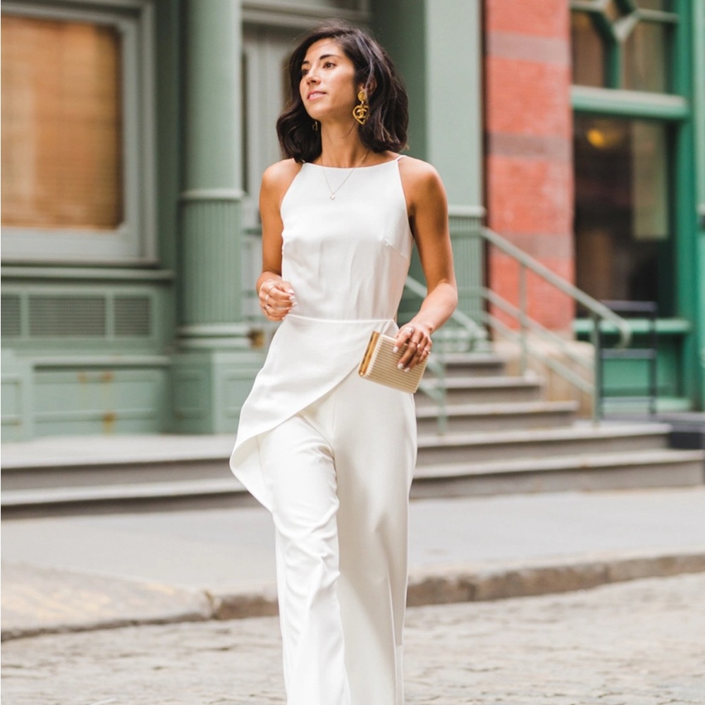 Elegant White Bridal Jumpsuit